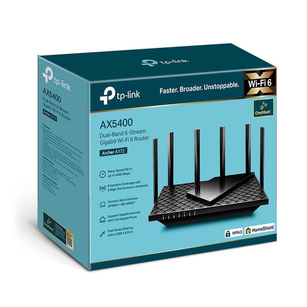 Бездротовий маршрутизатор TP-Link Archer AX72 Archer AX72 фото