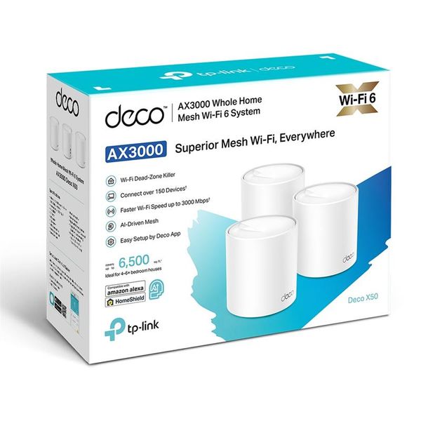 WiFi Mesh система TP-Link Deco X50(3-pack) Deco X50(3-pack) фото