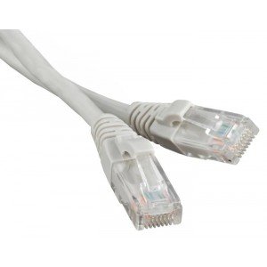 Патч-корд литий, UTP, RJ45, Cat.5e, 5m, сірий 4719 фото