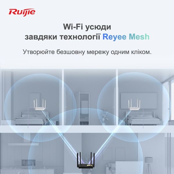 Бездротовий маршрутизатор Ruijie Reyee RG-EW1200G PRO RG-EW1200G PRO фото