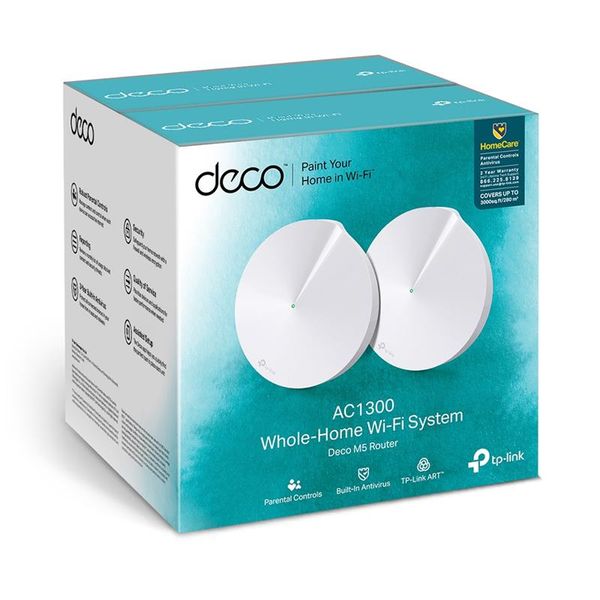 WiFi Mesh система TP-Link DECO M5(2-PACK) DECO M5(2-PACK) фото