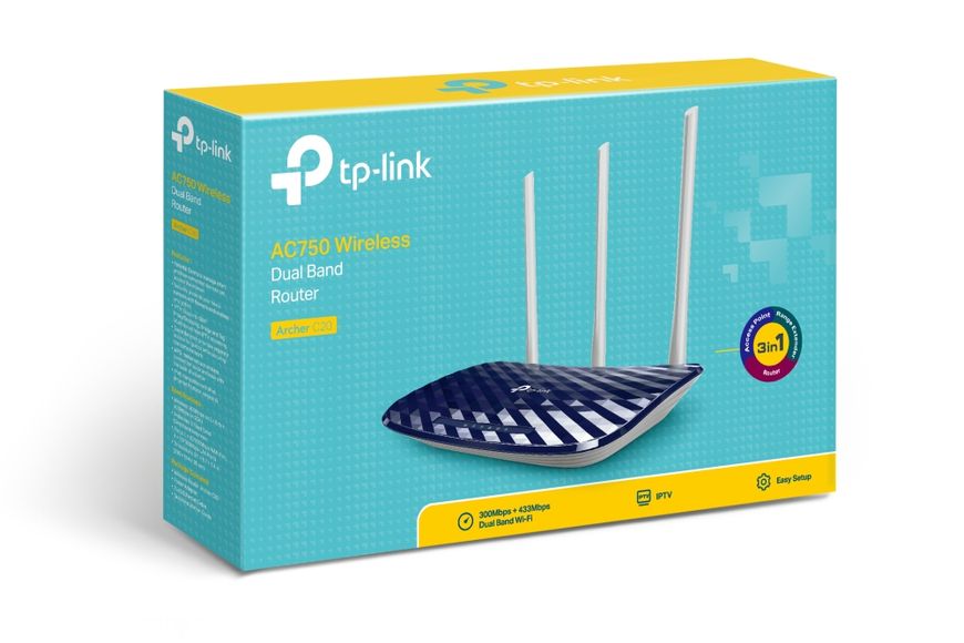 Бездротовий маршрутизатор TP-Link Archer C20 Archer C20 фото