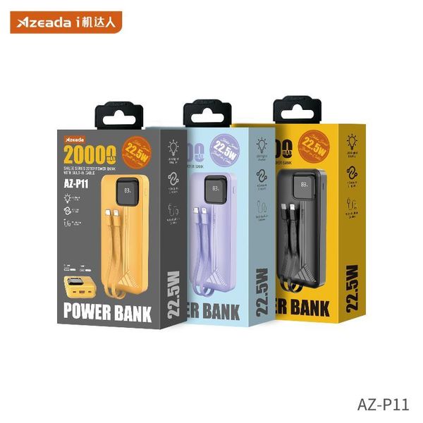 Універсальна мобільна батарея Proda Azeada Shilee AZ-P11 20000mAh 22.5W Yellow (PD-AZ-P11-YEL) PD-AZ-P11-YEL фото