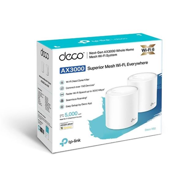 WiFi Mesh система TP-Link Deco X60 2-pack DECO-X60-2-PACK фото