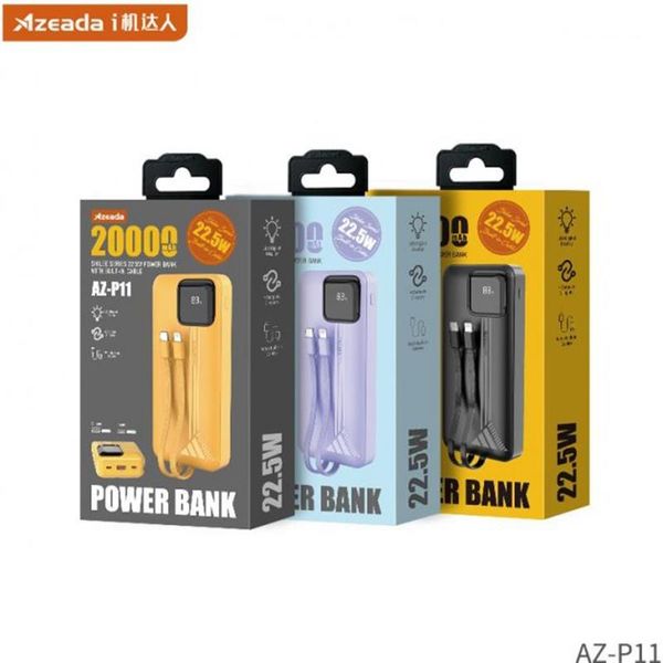 Універсальна мобільна батарея Proda Azeada Shilee AZ-P11 20000mAh 22.5W Black (PD-AZ-P11-BK) PD-AZ-P11-BK фото