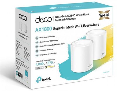 WiFi Mesh система TP-Link Deco X20 2-pack DECO-X20-2-PACK фото