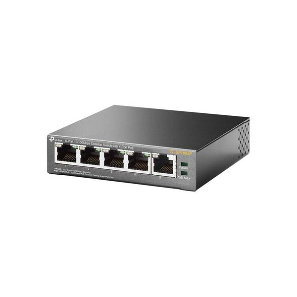 Комутатор TP-Link TL-SF1005P (1хFE, 4xFe PoE, max 53W) TL-SF1005P фото