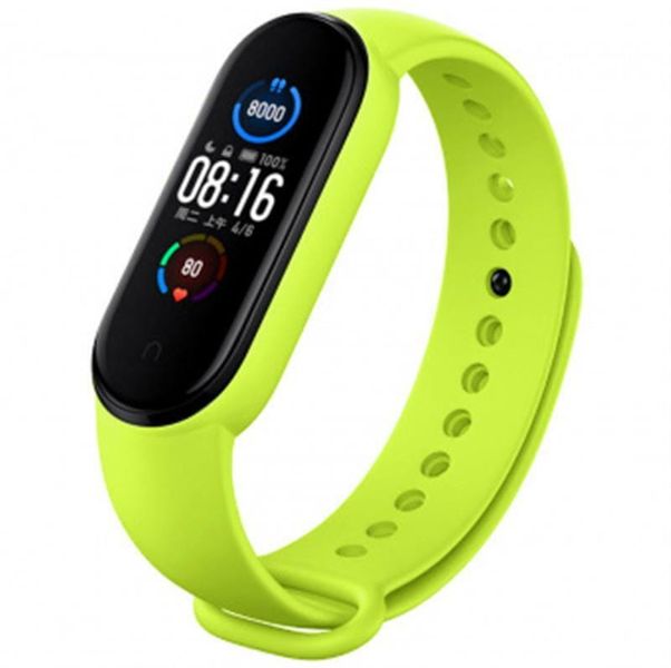 Ремінець BeCover для Xiaomi Mi Smart Band 5/Mi Smart Band 6/Mi Smart Band 7 Lime (705433) 705433 фото