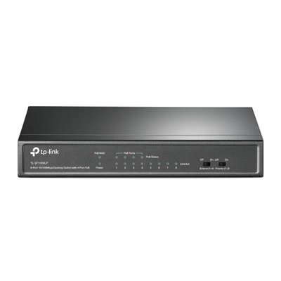 Комутатор TP-Link TL-SF1008LP (4хFE, 4xFE PoE+, max PoE 41W) TL-SF1008LP фото