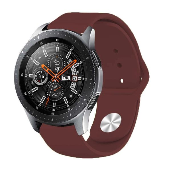 Силіконовий ремінець BeCover для Samsung Galaxy Watch 42mm/Watch Active/Active 2 40/44mm/Watch 3 41mm/Gear S2 Classic/Gear Sport Dark Red (706169) 706169 фото