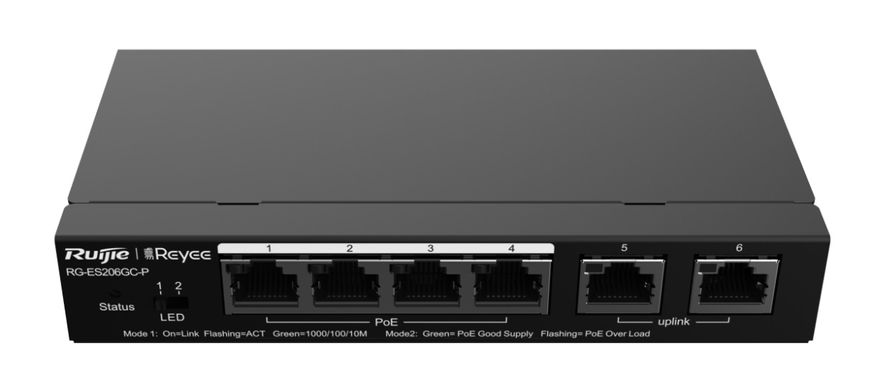 Комутатор Ruijie Reyee RG-ES206GC-P RG-ES206GC-P фото