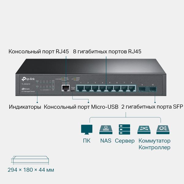 Комутатор TP-Link TL-SG3210 TL-SG3210 фото