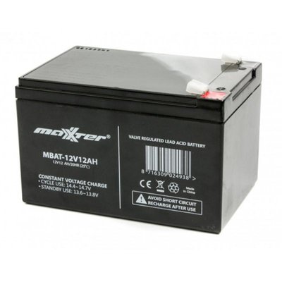 Акумуляторна батарея Maxxter 12V 12AH (MBAT-12V12AH) AGM MBAT-12V12AH фото