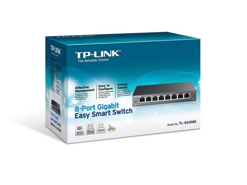 Комутатор TP-Link TL-SG108E TL-SG108E фото