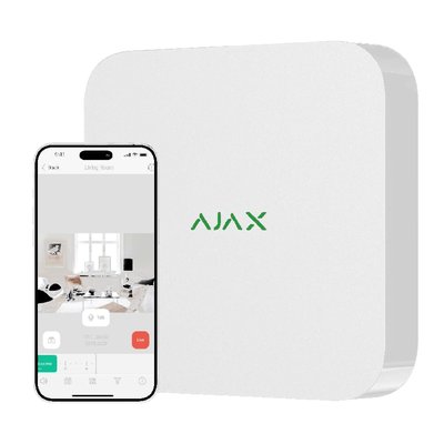 Ajax NVR (16ch) (8EU) white Сетевой видеорегистратор 30457 фото